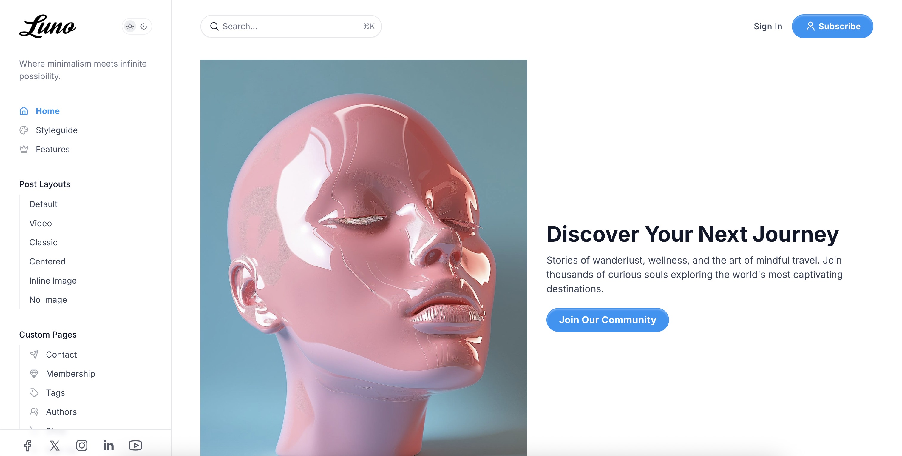 Hero Layout Variation