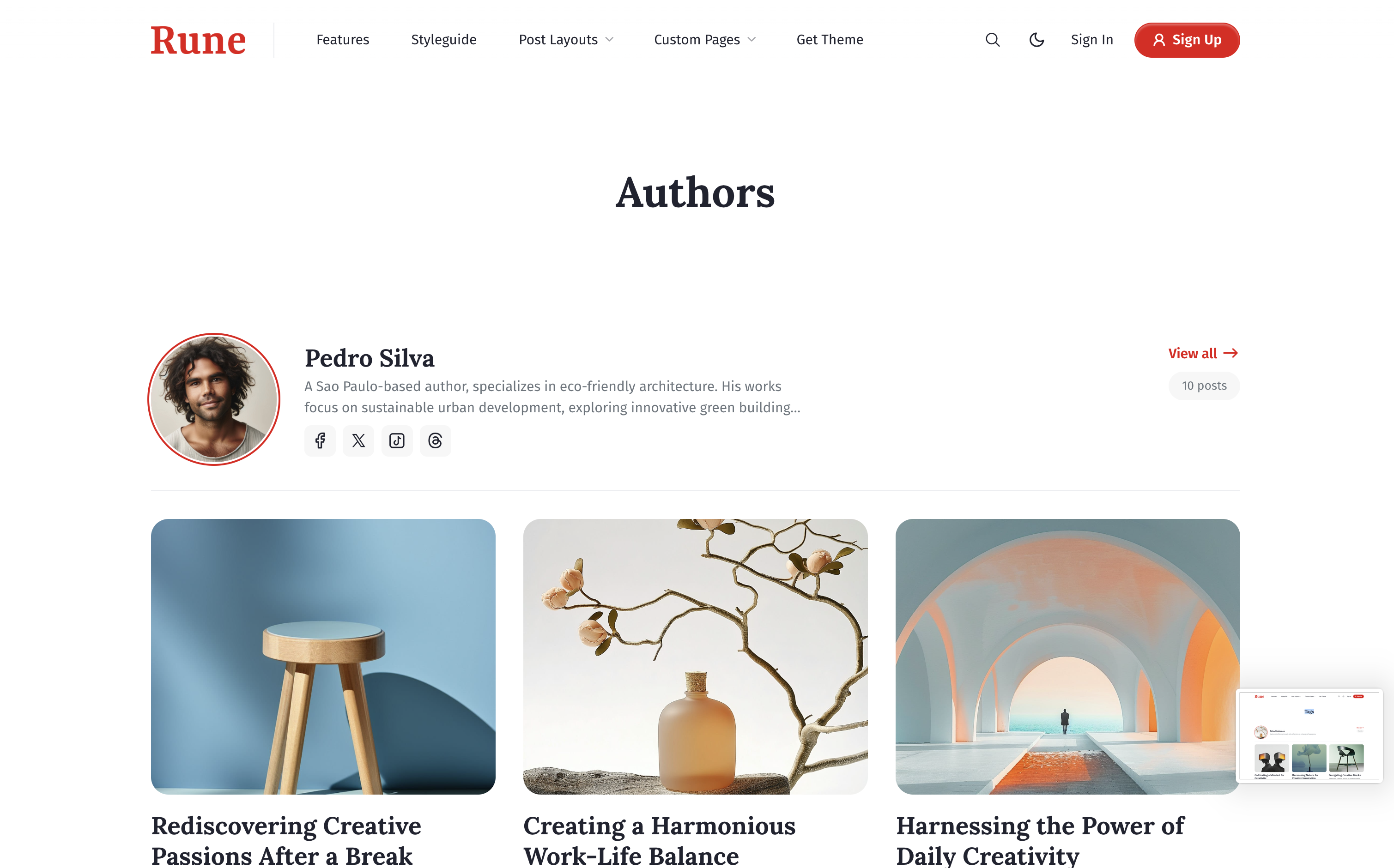 Authors Page