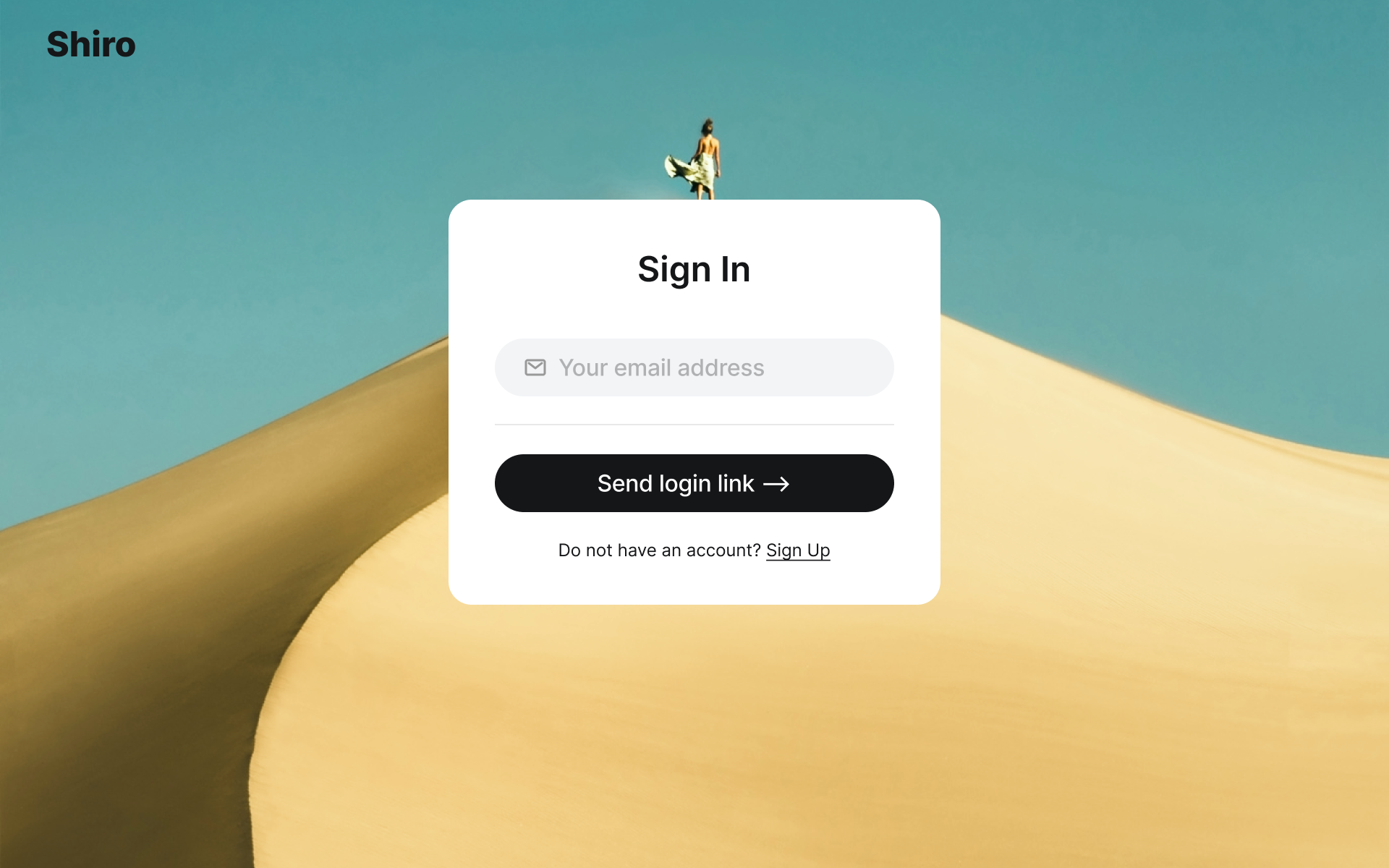 Shiro Sign-in Page